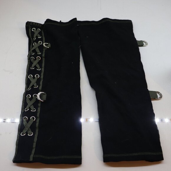 Tripp NYC Vintage Fingerless gloves Gothic Camo Emo arm warmers y2k - Picture 2 of 4